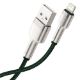 Εικόνα της Καλώδιο Baseus Cafule USB-A to Lightning 2.4A 1m Green/Silver CALJK-A06