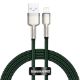 Εικόνα της Καλώδιο Baseus Cafule USB-A to Lightning 2.4A 1m Green/Silver CALJK-A06