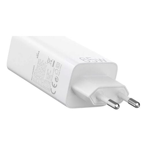 Εικόνα της Φορτιστής Vention GaN USB-A & USB-C 65W White FEDW0-EU