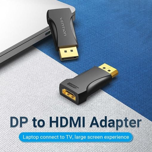 Εικόνα της Adapter Vention DisplayPort to HDMI M/F Black HBOB0