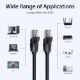 Εικόνα της Καλώδιο Δικτύου Vention UTP Round CAT.6 3m Black IBEBI
