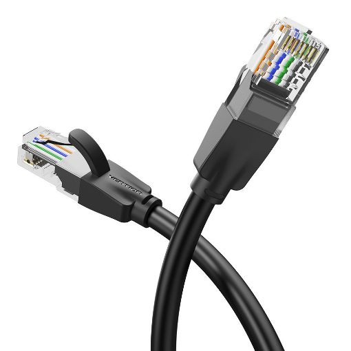 Εικόνα της Καλώδιο Δικτύου Vention UTP Round CAT.6 3m Black IBEBI