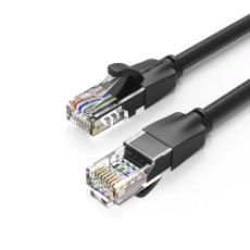 Εικόνα της Καλώδιο Δικτύου Vention UTP Round CAT.6 3m Black IBEBI