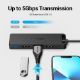 Εικόνα της USB Hub Vention 4-Port USB 3.0 0.15m Black CHTBB