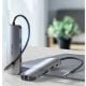 Εικόνα της Docking Station Vention USB-C 9-Port 0.15m Aluminum Gray TOLHB