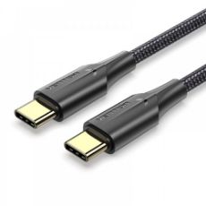 Εικόνα της Καλώδιο Vention USB Type-C to Type-C Braided LED 3m Black TAUBI