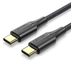 Εικόνα της Καλώδιο Vention USB Type-C to Type-C Braided LED 1.5m Black TAUBG
