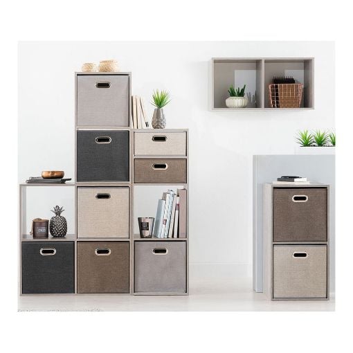Εικόνα της Κουτί Τακτοποίησης 5Five Dark Grey 31x31x31cm 138885A