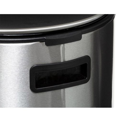 Εικόνα της Καλάθι Απορριμμάτων 5Five Delta 30L Stainless Steel 39x33x62cm 164753
