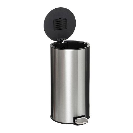 Εικόνα της Καλάθι Απορριμμάτων 5Five Delta 30L Stainless Steel 39x33x62cm 164753