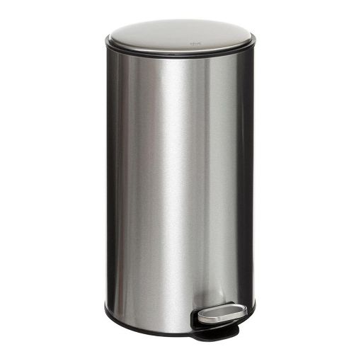 Εικόνα της Καλάθι Απορριμμάτων 5Five Delta 30L Stainless Steel 39x33x62cm 164753