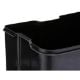 Εικόνα της Καλάθι Απορριμμάτων 5Five Ariane 30L Black 34x30.5x61cm 133684