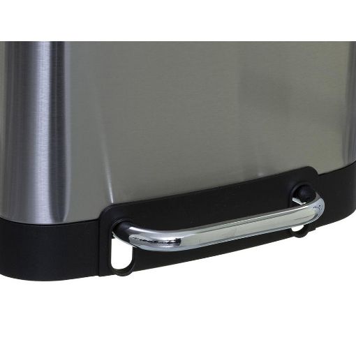 Εικόνα της Καλάθι Απορριμμάτων 5Five Ariane 30L Stainless Steel 34x30.5x61cm 133683A