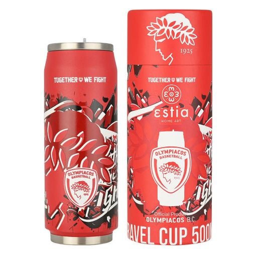 Εικόνα της Θερμός Estia Travel Cup Olympiacos BC Edition 500ml 00-27100