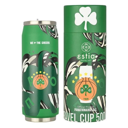 Εικόνα της Θερμός Estia Travel Cup Panathinaikos BC Edition 500ml 00-27124