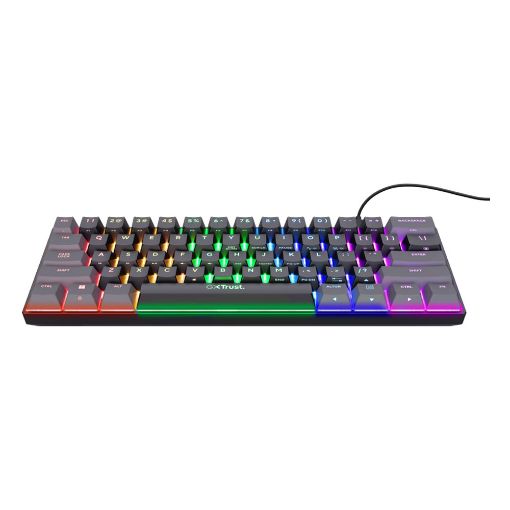 Εικόνα της Πληκτρολόγιο Trust GXT 867 Acira 60% Mini RGB (US) Black 24882