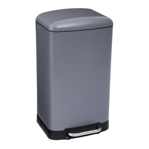 Εικόνα της Καλάθι Απορριμμάτων 5Five Ariane 30L Αnthracite Grey 34x30.5x61cm 133683