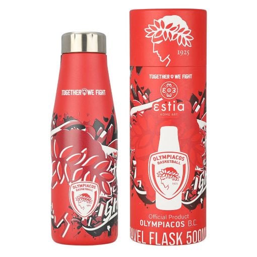 Εικόνα της Θερμός Estia Travel Flask Olympiacos BC Edition 500ml 00-27162
