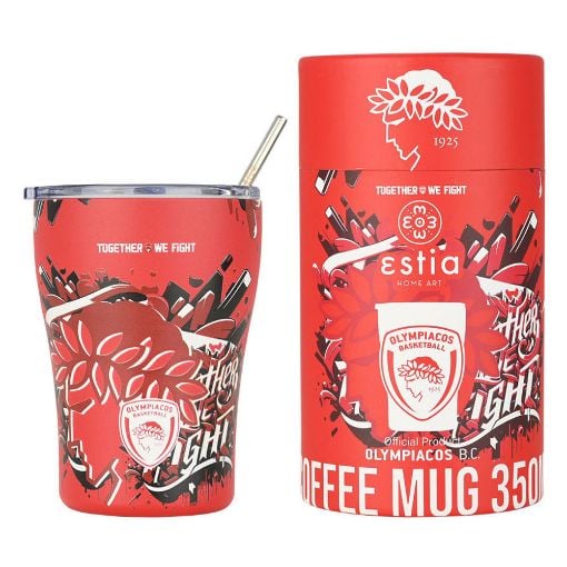 Εικόνα της Θερμός Estia Coffee Mug Olympiacos BC Edition 350ml 00-27223