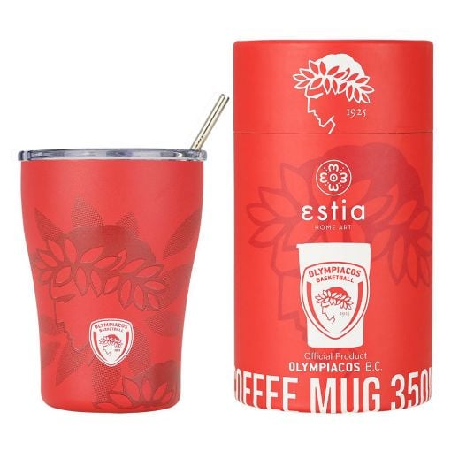 Εικόνα της Θερμός Estia Coffee Mug Olympiacos BC Edition 350ml 00-27230