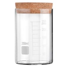 Εικόνα της Δοχείο Αποθήκευσης Γυάλινο 250ml Estia με Καπάκι Φελλού 01-25069
