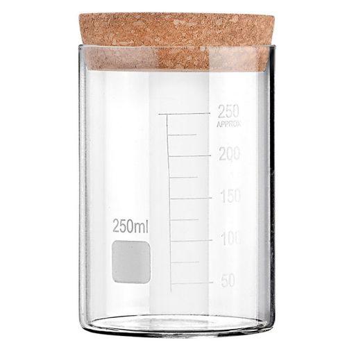 Εικόνα της Δοχείο Αποθήκευσης Γυάλινο 250ml Estia με Καπάκι Φελλού 01-25069