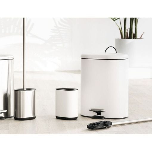 Εικόνα της Κάδος Απορριμμάτων 5Five Siliflex 6L White 24.2x15.5x30.5cm 174635A