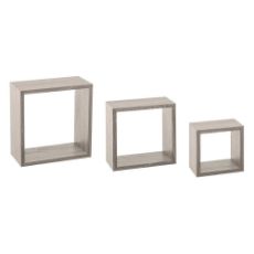 Εικόνα της Σετ Ράφια Τοίχου 5Five Grey 3τμχ 138956D