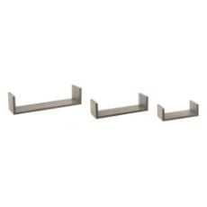 Εικόνα της Σετ Ράφια Tοίχου 5Five 3τμχ Oak Grey 138955D