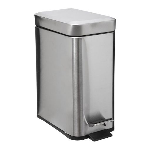 Εικόνα της Κάδος Απορριμμάτων 5Five 5L Silver 29x14.2x30.5cm 160847