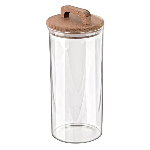 Εικόνα της Δοχείο Αποθήκευσης Estia Allure Γυάλινοm 1300ml 10x10x22cm 01-17491