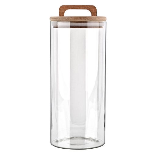 Εικόνα της Δοχείο Αποθήκευσης Estia Allure Γυάλινοm 1300ml 10x10x22cm 01-17491