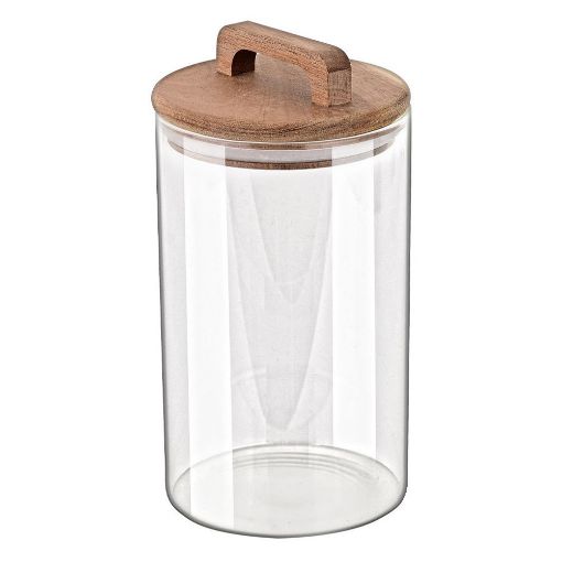 Εικόνα της Δοχείο Αποθήκευσης Estia Allure Γυάλινο 1000ml 10x10x19cm 01-17484