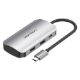 Εικόνα της USB Hub Vention 4x USB 3.0 & USB-C PD 100W 0.15m Aluminum Gray TNBHB