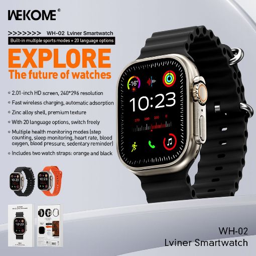 Εικόνα της Smartwatch WK WH-02 Titanium Gold