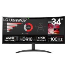Εικόνα της Οθόνη LG 34WR50QK-B 34" Curved UltraWide VA Quad HD HDR 100Hz