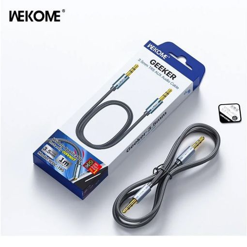 Εικόνα της Καλώδιο WK 3.5mm M/M TRS Braided 1m WDC-195