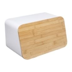 Εικόνα της Ψωμιέρα & Ξύλο Κοπής 5Five Λευκό 37x22.5x23.5cm 151193A
