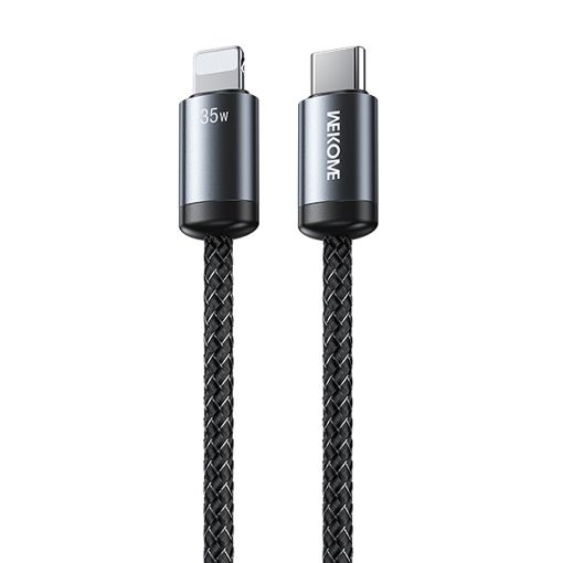 Εικόνα της Καλώδιο WK i6 USB-C to Lightning 35W 3A Braided 1m Black WDC-33