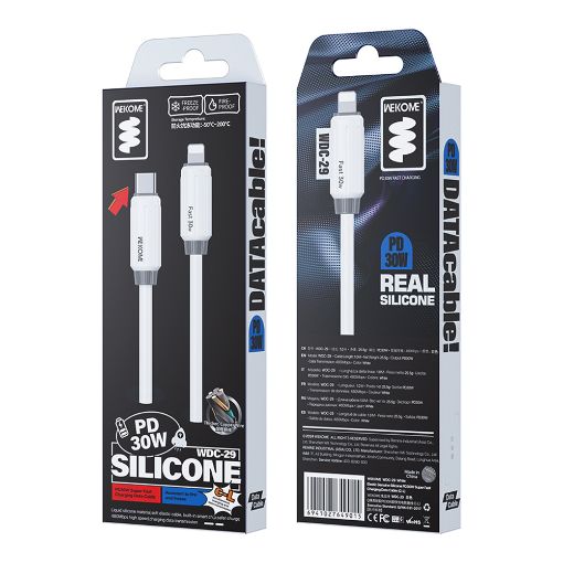Εικόνα της Καλώδιο WK i6 USB-C to Lightning 30W 1m White WDC-29
