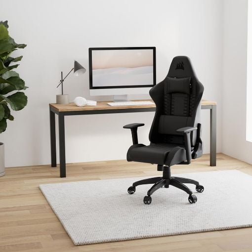 Εικόνα της Gaming Chair Corsair TC100 Relaxed Leatherette Black CF-9010050-WW