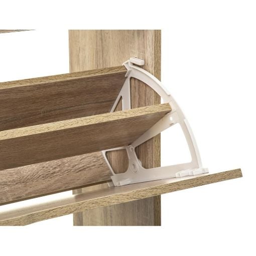 Εικόνα της Παπουτσοθήκη 5Five Drawy με 3 Ράφια 60x23.3x119.5cm Natural Οak 160392D