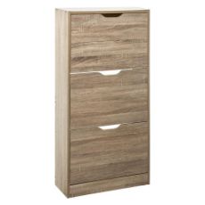 Εικόνα της Παπουτσοθήκη 5Five Drawy με 3 Ράφια 60x23.3x119.5cm Natural Οak 160392D