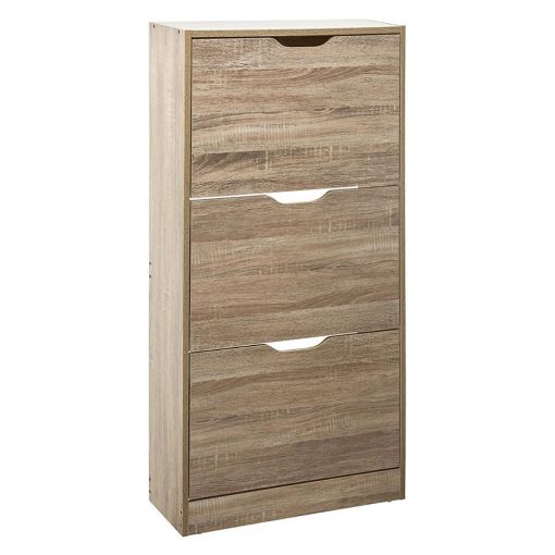 Εικόνα της Παπουτσοθήκη 5Five Drawy με 3 Ράφια 60x23.3x119.5cm Natural Οak 160392D