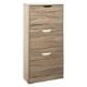 Εικόνα της Παπουτσοθήκη 5Five Drawy με 3 Ράφια 60x23.3x119.5cm Natural Οak 160392D