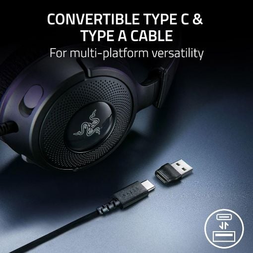 Εικόνα της Headset Razer Kraken v4 X USB RGB Black RZ04-05180100-R3M1