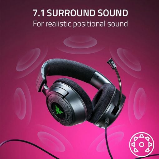 Εικόνα της Headset Razer Kraken v4 X USB RGB Black RZ04-05180100-R3M1
