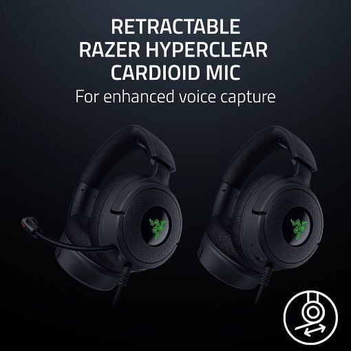 Εικόνα της Headset Razer Kraken v4 X USB RGB Black RZ04-05180100-R3M1
