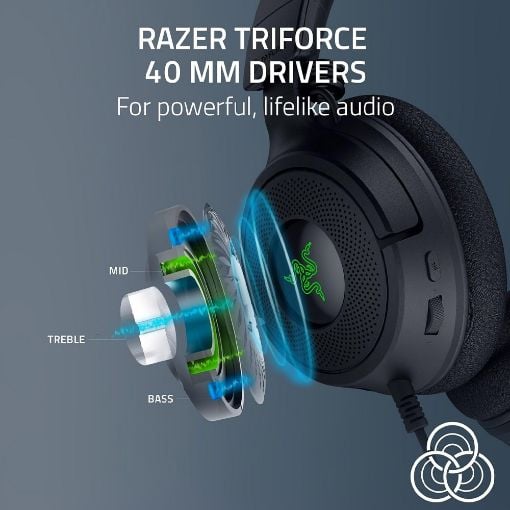 Εικόνα της Headset Razer Kraken v4 X USB RGB Black RZ04-05180100-R3M1