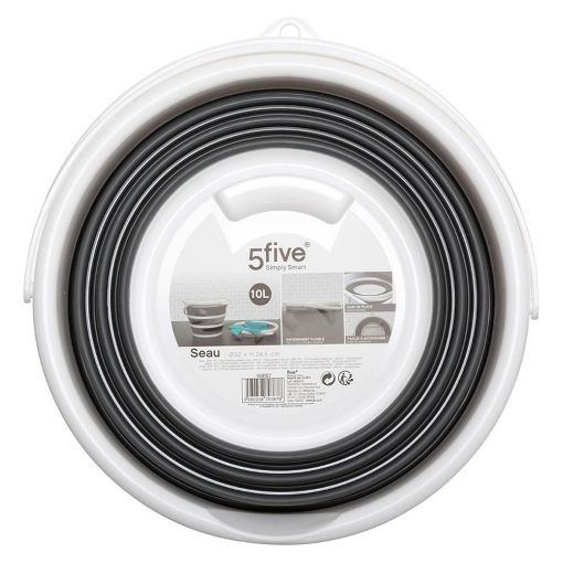 Εικόνα της Πτυσσόμενη Λεκάνη Ρούχων 5Five 10lt 32x32x24.5cm 169157